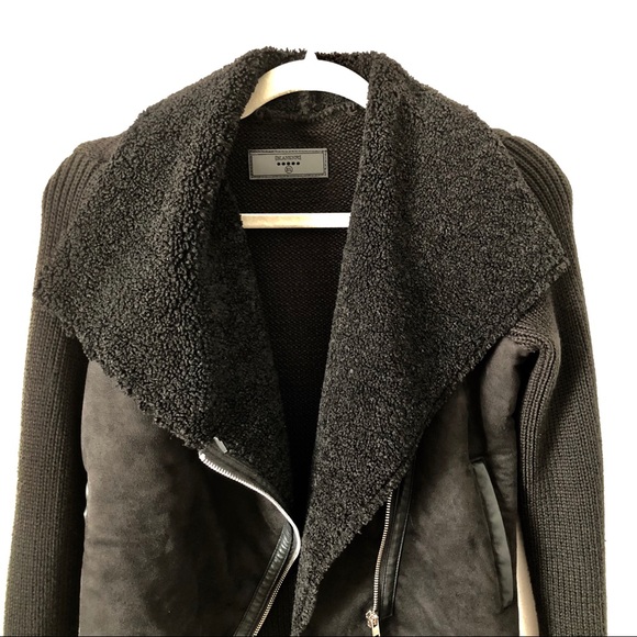 Blank NYC Jackets & Blazers - NWOT Blank NYC Kaprun shearling sweater jacket